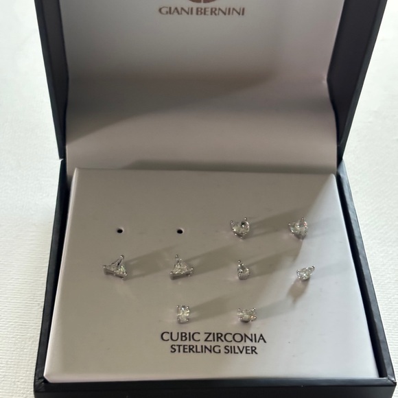 Giani Bernini Sterling Silver Minimalista Hoop Earring Classic Every day Jewerly - Picture 1 of 2
